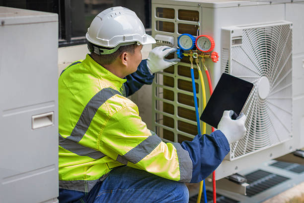 Professional Air Duct Cleaning technician working in Pine Level, NC